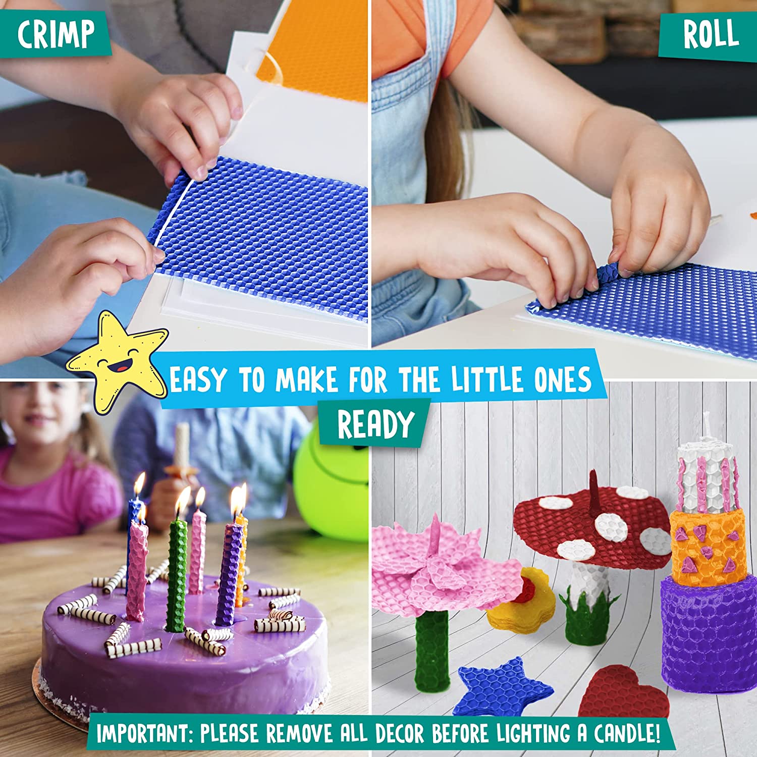 Kids Beeswax Candle Making Kit