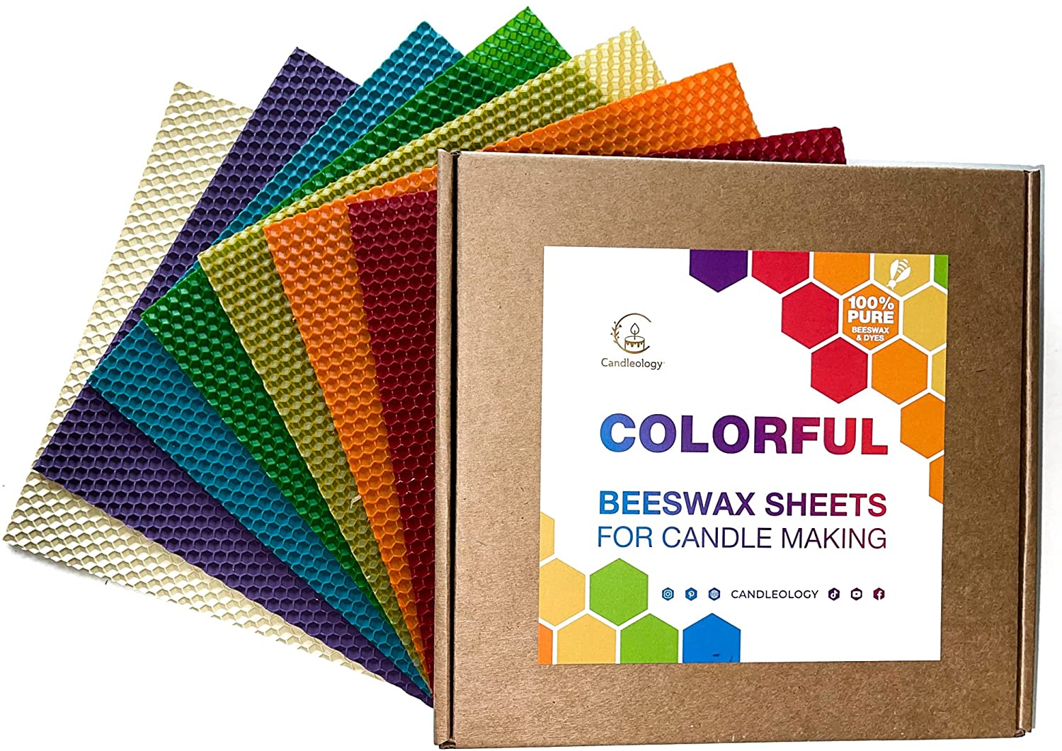 Colorful Beeswax Candle Making Kit