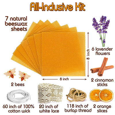 Candleology Candle Making Kit Beeswax - All-Inclusive DIY Candle Making Kit for Adults and Kids