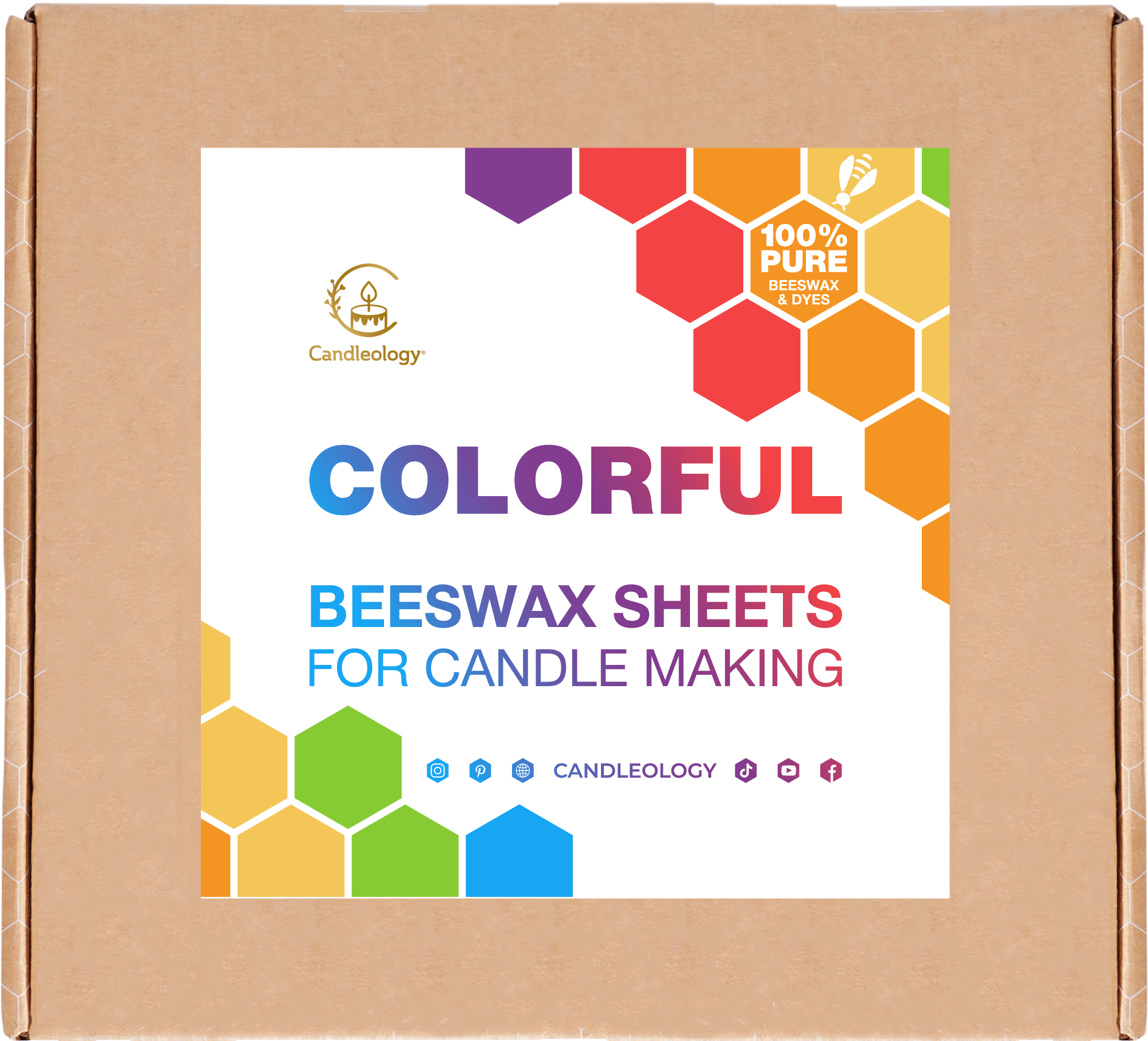 Colorful Beeswax Candle Making Kit