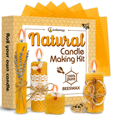 Natural Beeswax Candle Making Kit