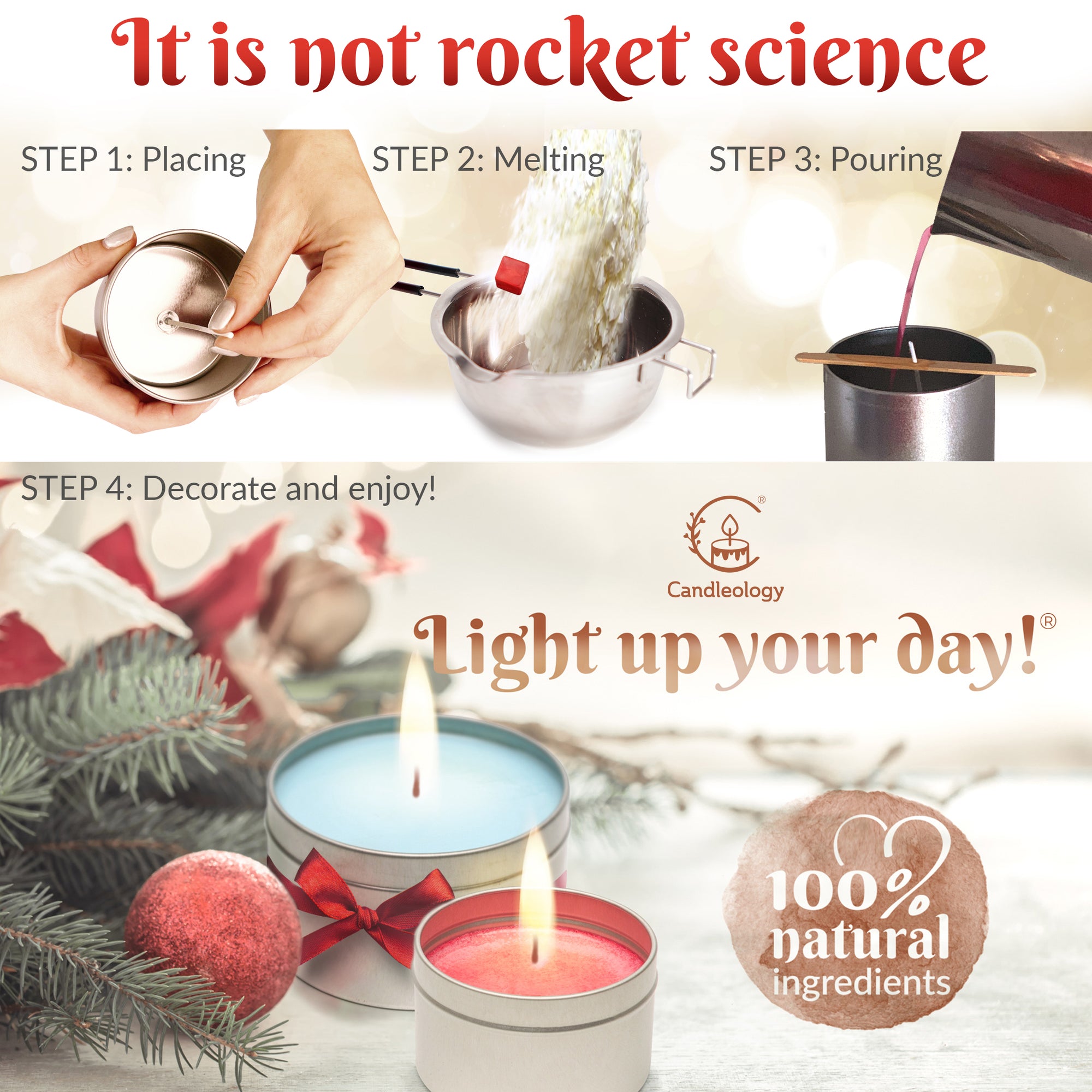 Christmas Soy Candle Making Kit