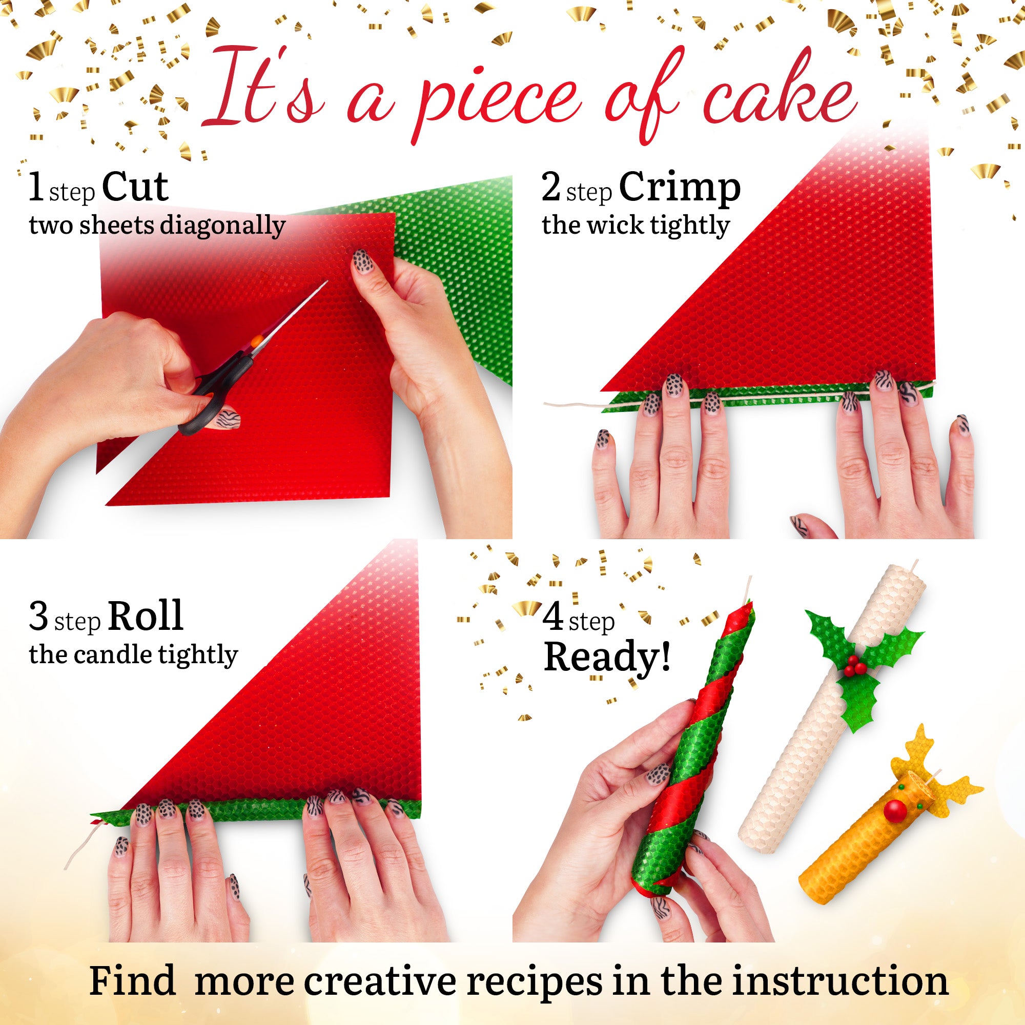 Christmas Beeswax Candle Making Kit