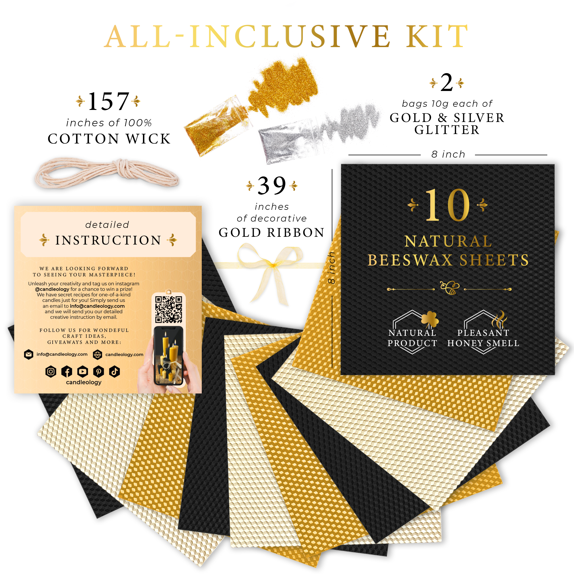 Luxury Beeswax Candle Making Kit